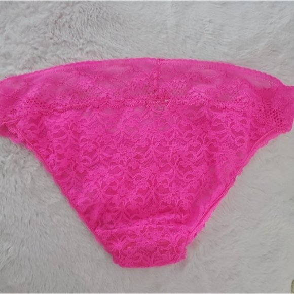 Aerie Lace Low Rise Cheeky Panty Limited Edition in Hot Pink - Picture 4 of 7